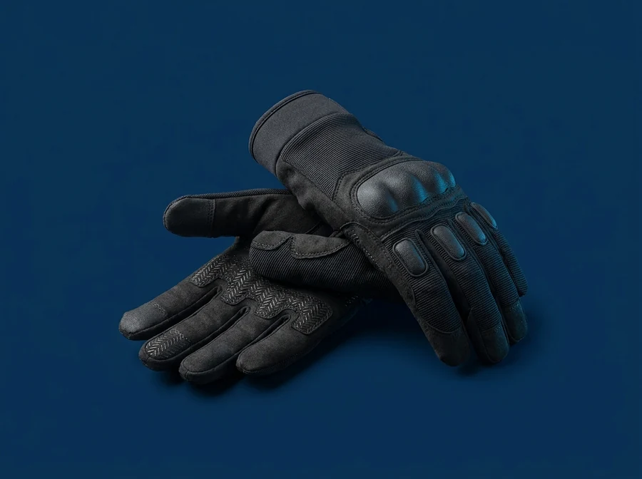 Illustration of a pair of tactical gloves