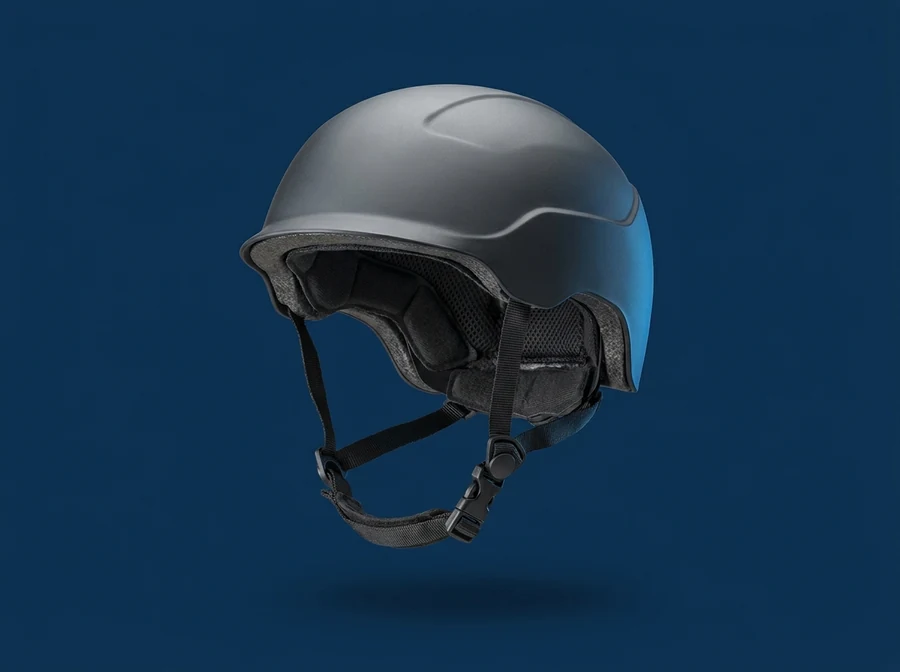 Illustration of a ballistic helmet